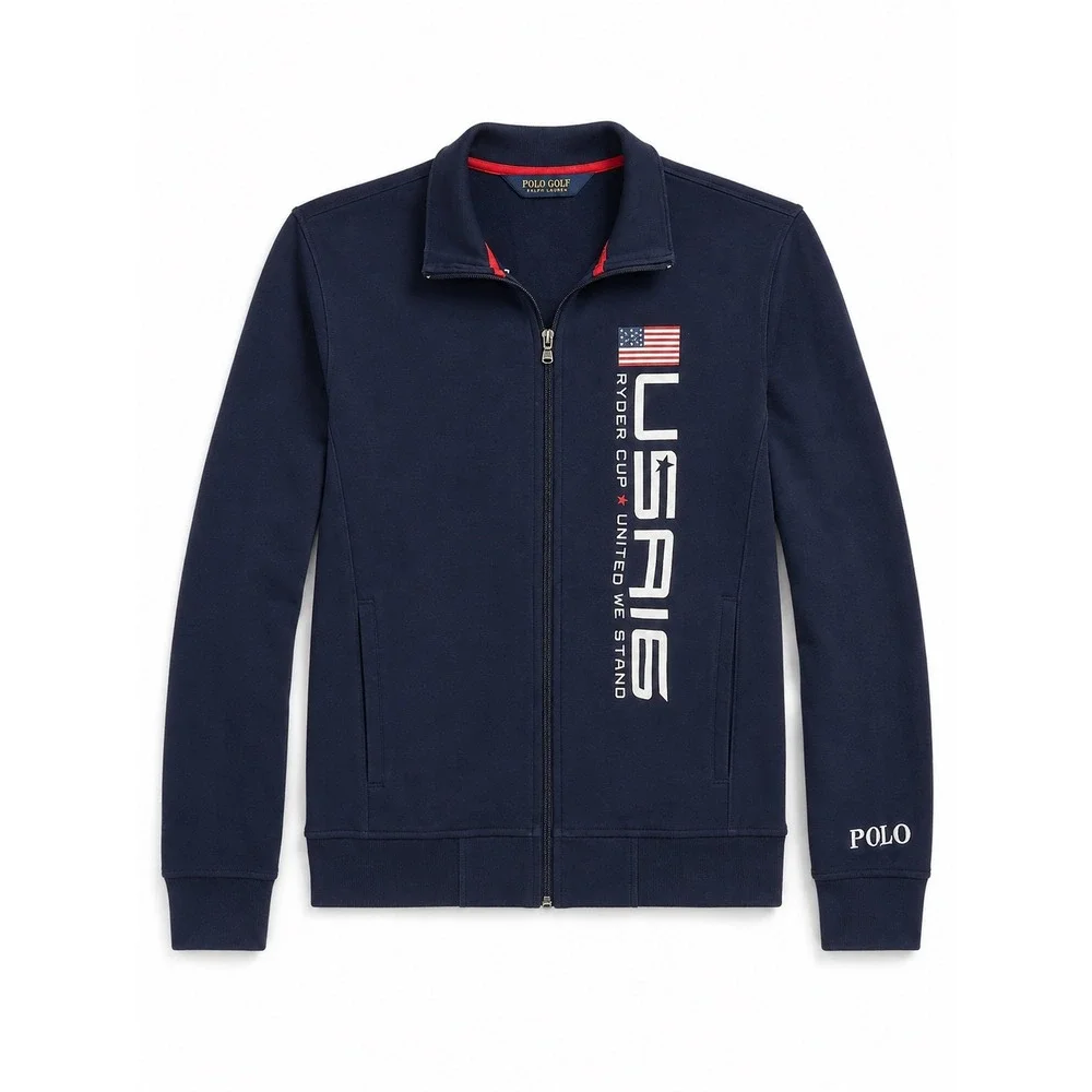Polo Golf Ralph Lauren 2016 Ryder Cup USA Full Zip Jacket Navy Blue Mens Small S
